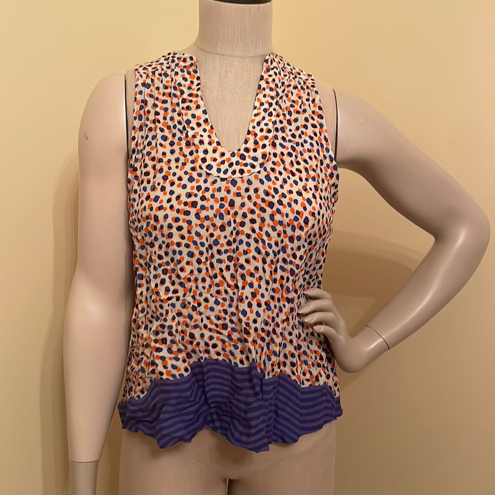 Anthropologie Maeve Polka Dot Top